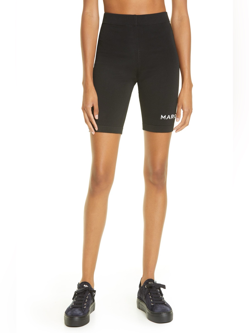 Marc Jacobs The Sport Biker Shorts In Black - Size Xs